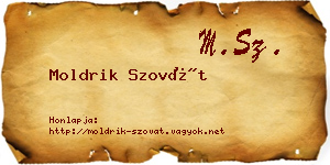 Moldrik Szovát névjegykártya